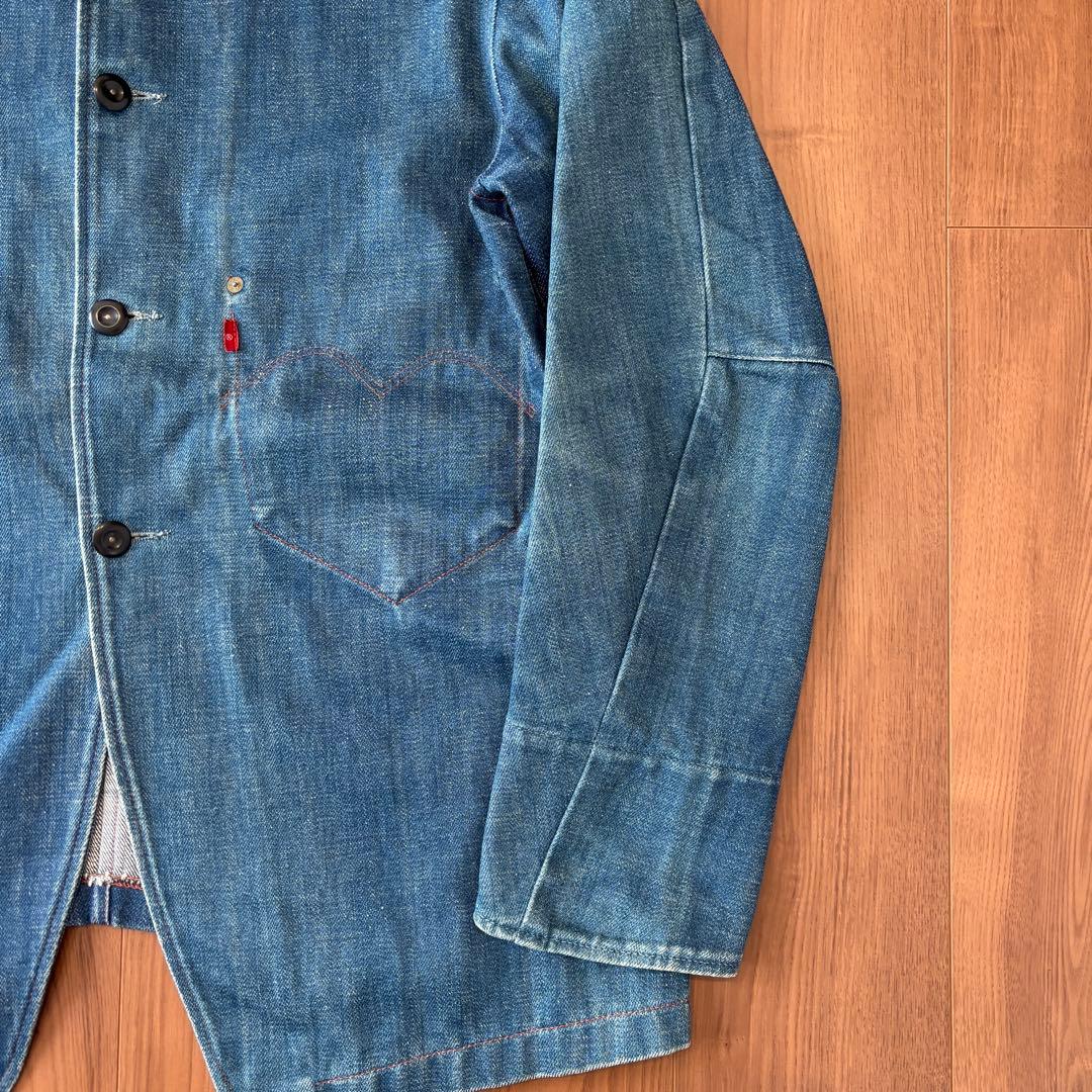 プ*ナ様 フェード◎ 00s リーバイス RED デニム サックコート 1st