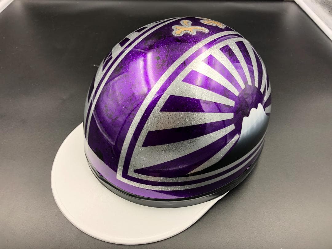 コルク半　カスタム　富士日章　マジック　パープルシルバー　ラメ　高級クリヤ