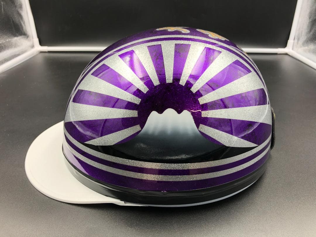 コルク半　カスタム　富士日章　マジック　パープルシルバー　ラメ　高級クリヤ