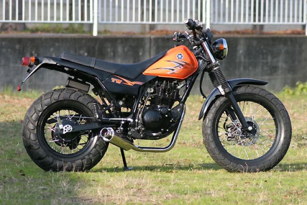 HMS ヤマハTW200 100φ砲弾マフラー SUS (Type3)マフラー