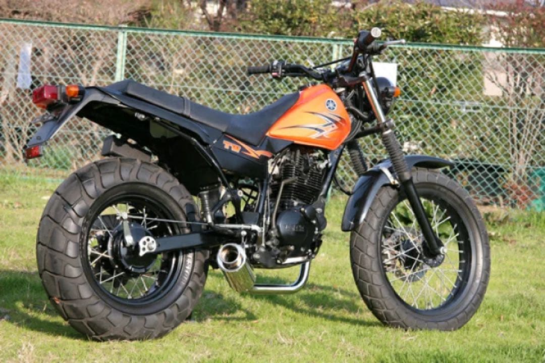 HMS ヤマハTW200 100φ砲弾マフラー SUS (Type3)マフラー