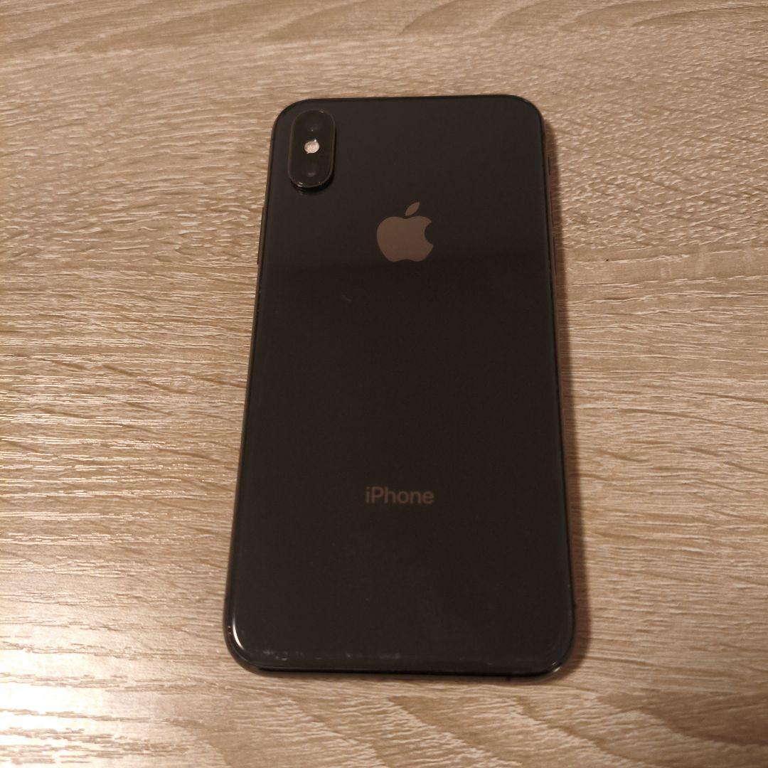 iPhone XS256GBスペースグレー クリアケース付き