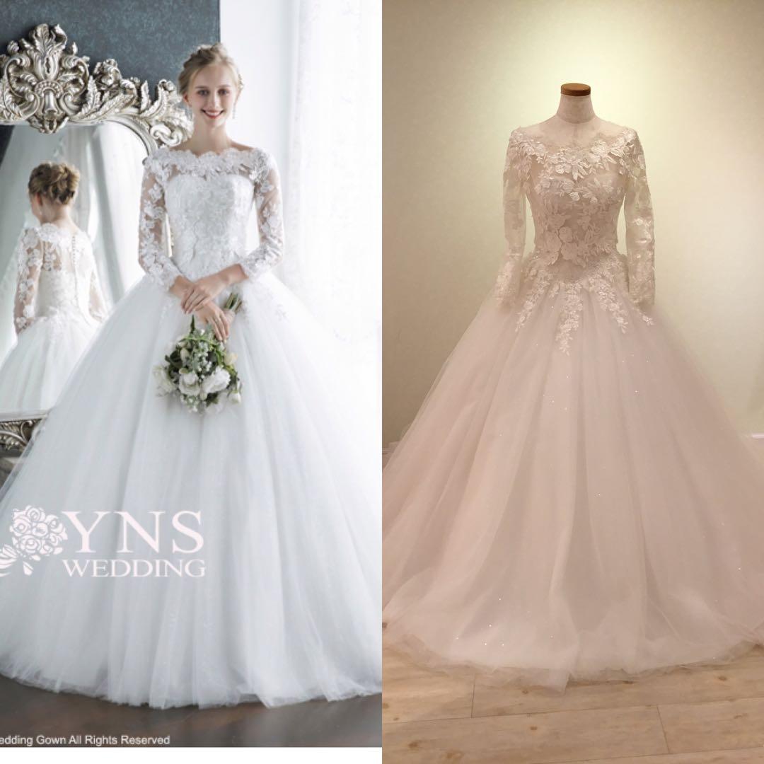 YNS WEDDING ウェディングドレス　ポレロ付き