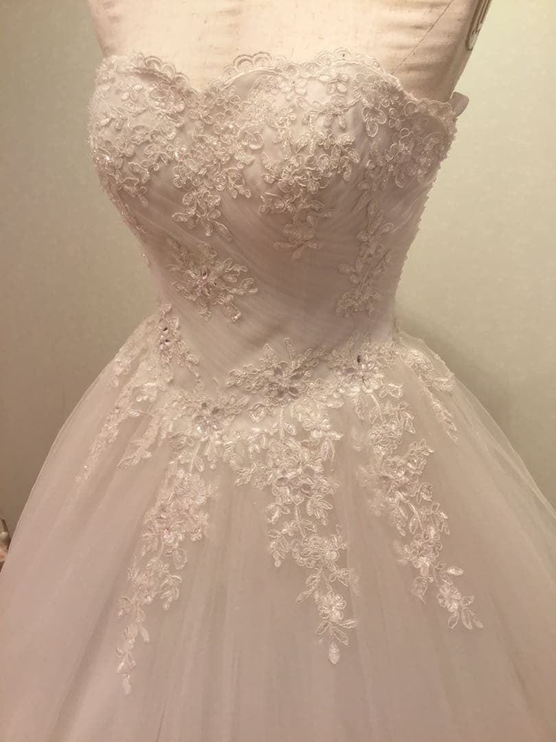 YNS WEDDING ウェディングドレス　ポレロ付き