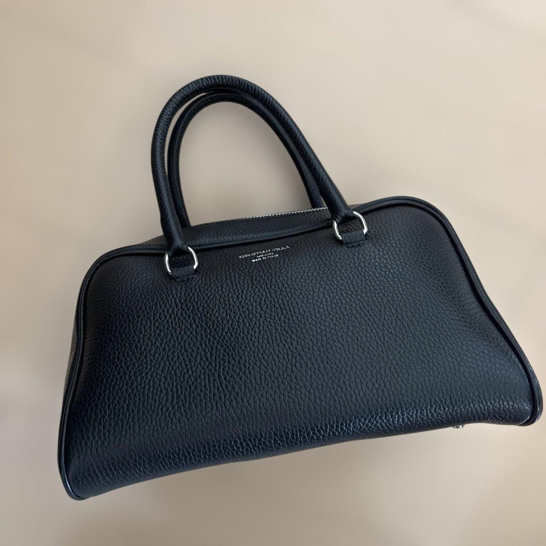 christian villa クリスチャンヴィラ ボストンバッグ ブラック