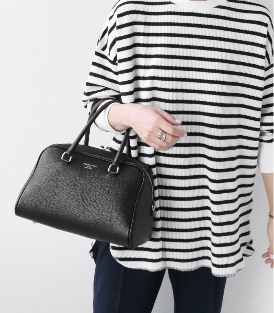 christian villa クリスチャンヴィラ ボストンバッグ ブラック