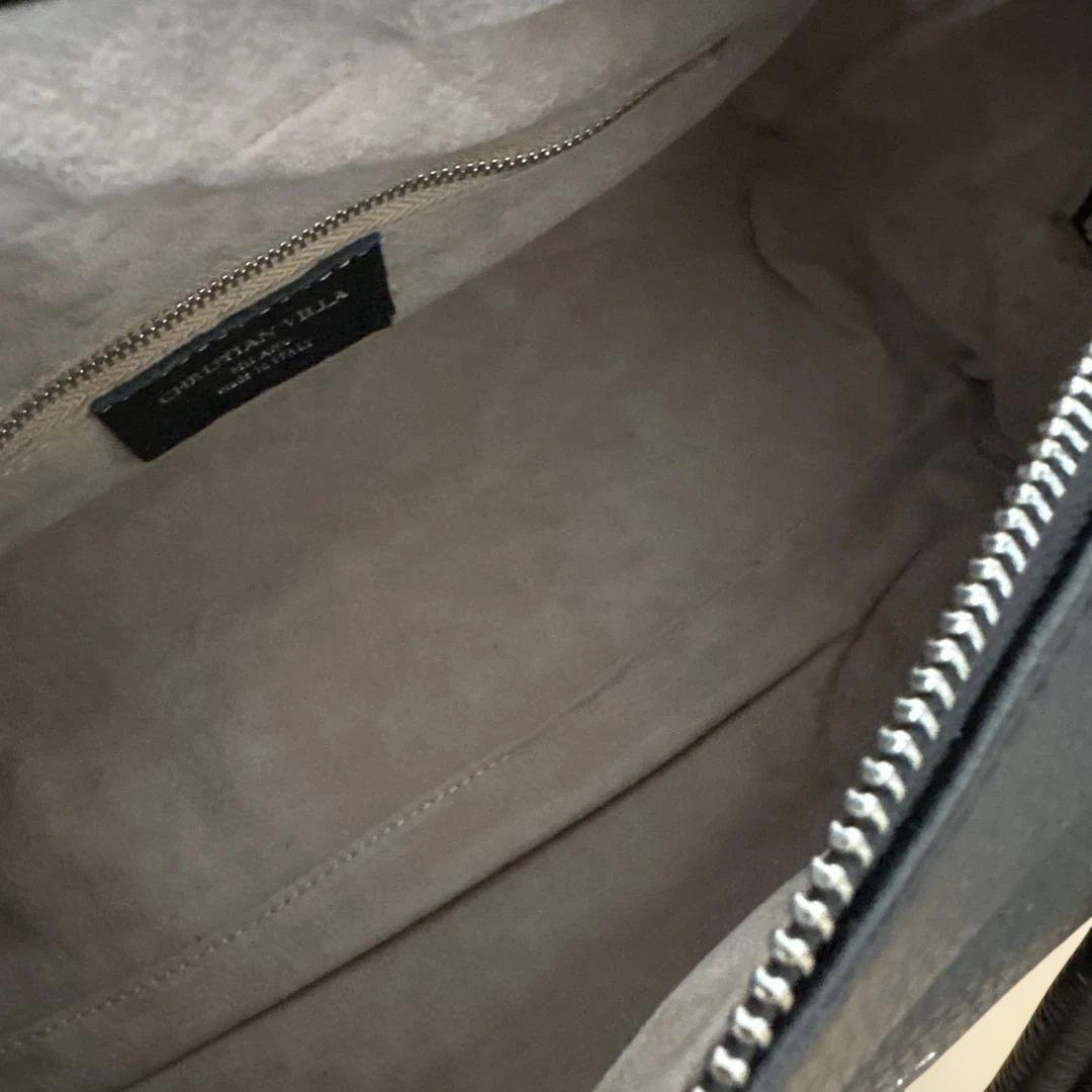 christian villa クリスチャンヴィラ ボストンバッグ ブラック