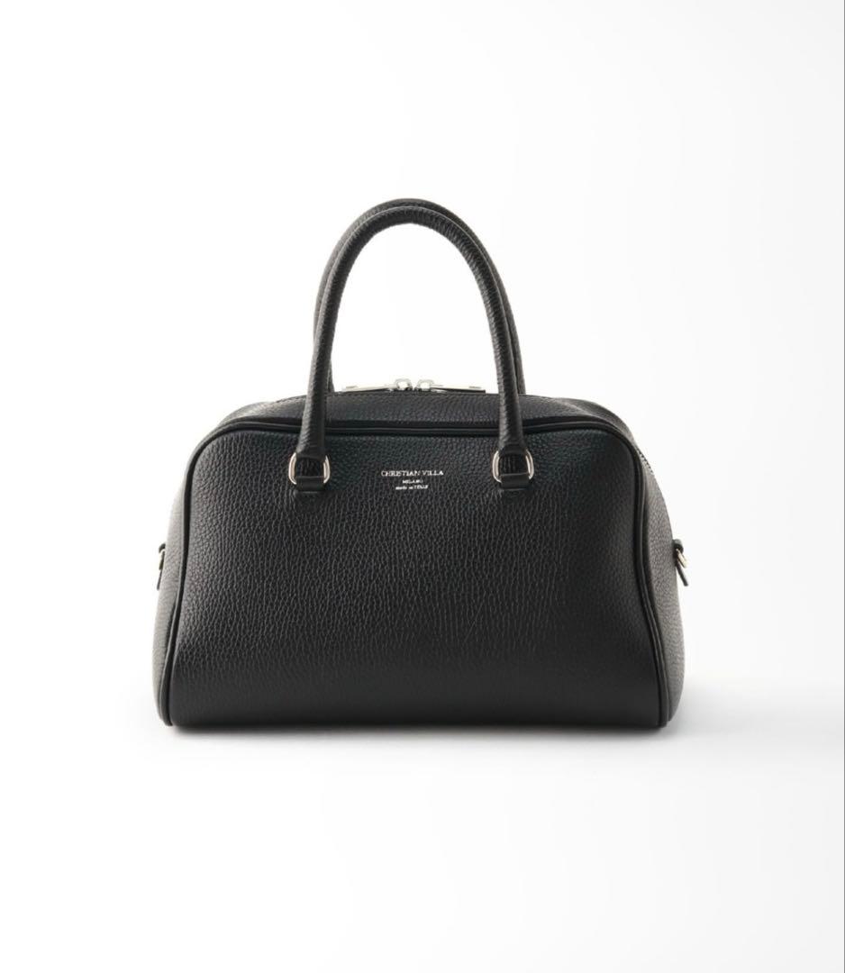 christian villa クリスチャンヴィラ ボストンバッグ ブラック