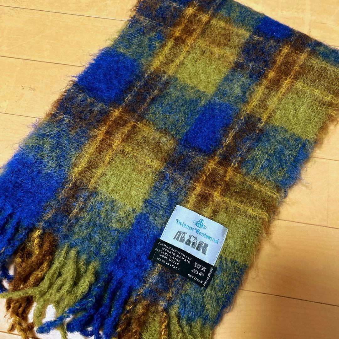 viviennewestwoodチェック柄マフラー