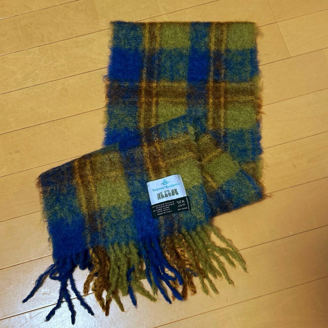 viviennewestwoodチェック柄マフラー