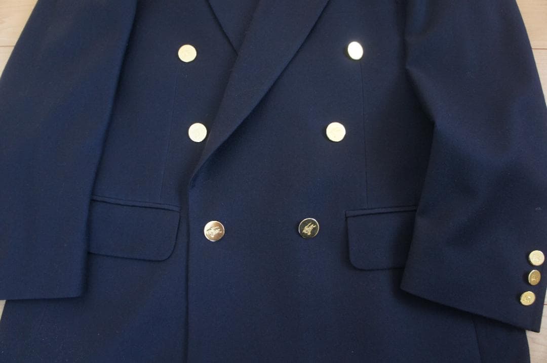 極美品 BURBERRYS バーバリー ダブルブレスト 紺ブレ 金ボタン