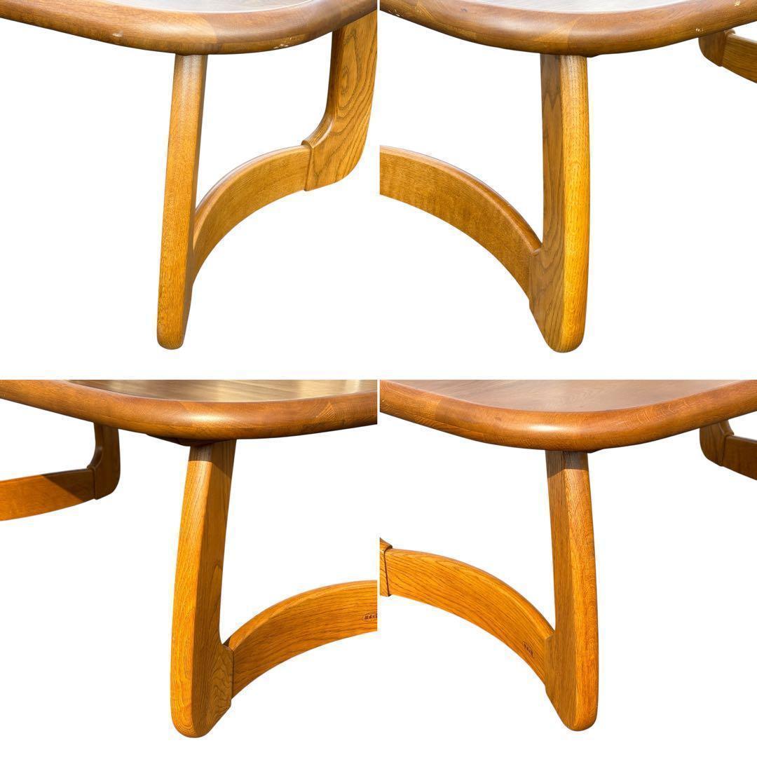 【新春セール】浜本工芸 T-1500 センターテーブル ナラ材 曲木