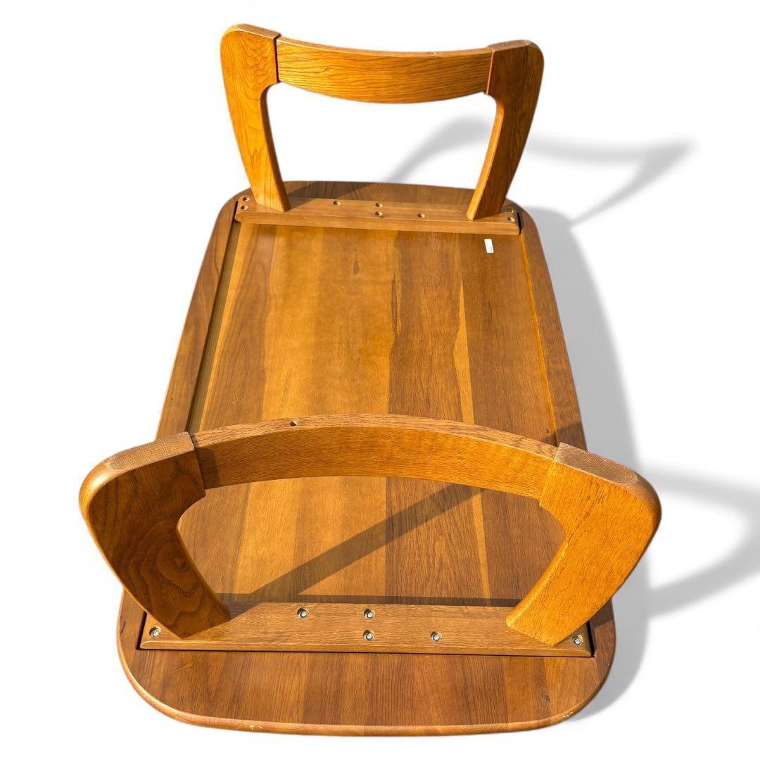 【新春セール】浜本工芸 T-1500 センターテーブル ナラ材 曲木