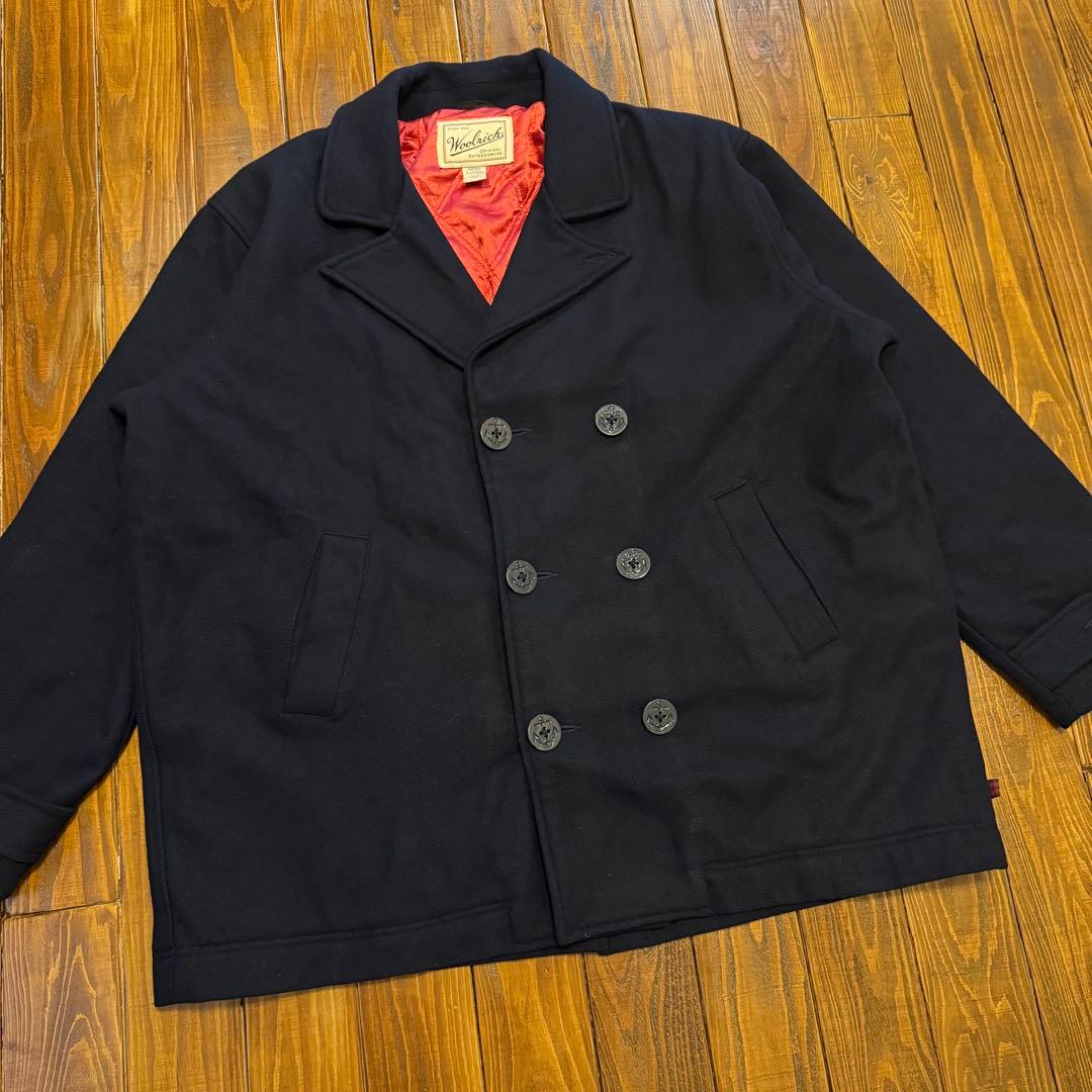 【Woolrich ウールリッチ】ピーコート　ネイビー　XL オーバーサイズ