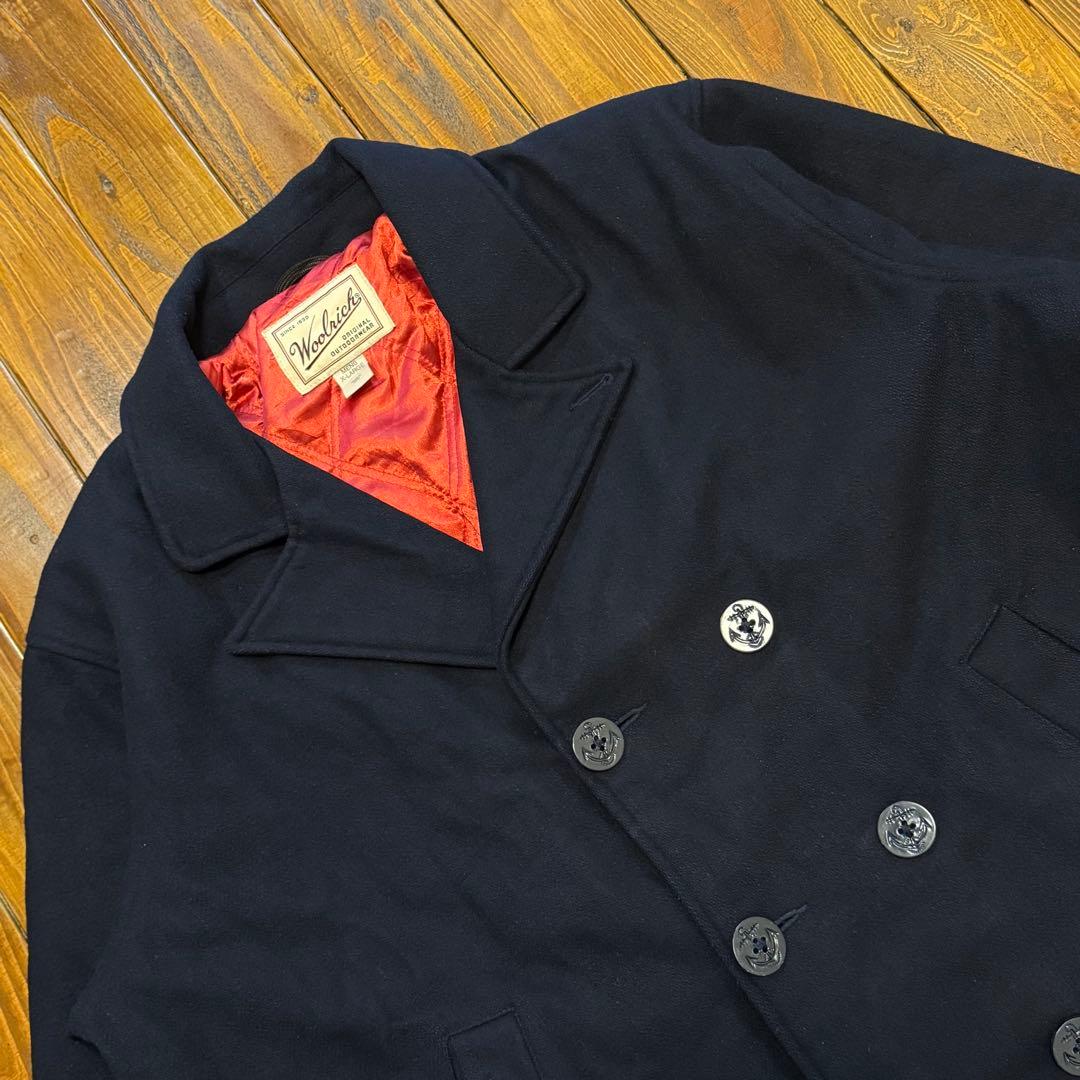 【Woolrich ウールリッチ】ピーコート　ネイビー　XL オーバーサイズ