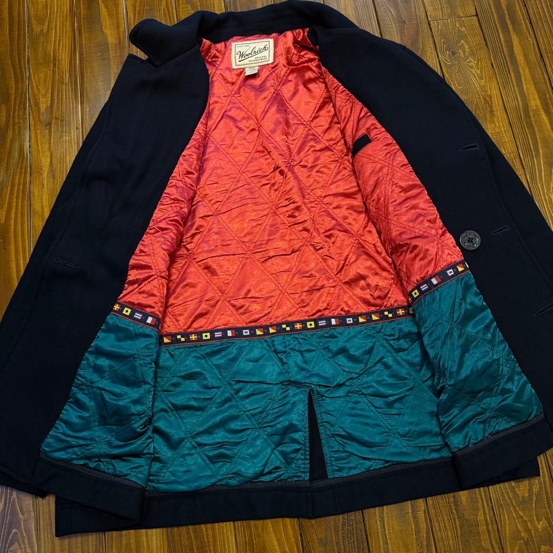 【Woolrich ウールリッチ】ピーコート　ネイビー　XL オーバーサイズ