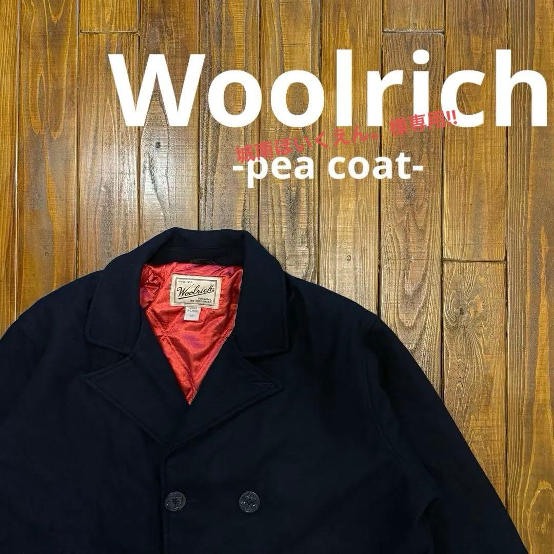 【Woolrich ウールリッチ】ピーコート　ネイビー　XL オーバーサイズ