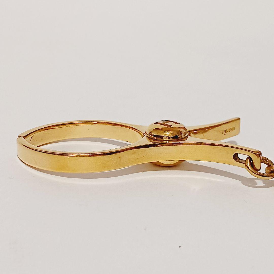 HERMES エルメス フィルー グローブホルダーGP ゴールド 真贋済