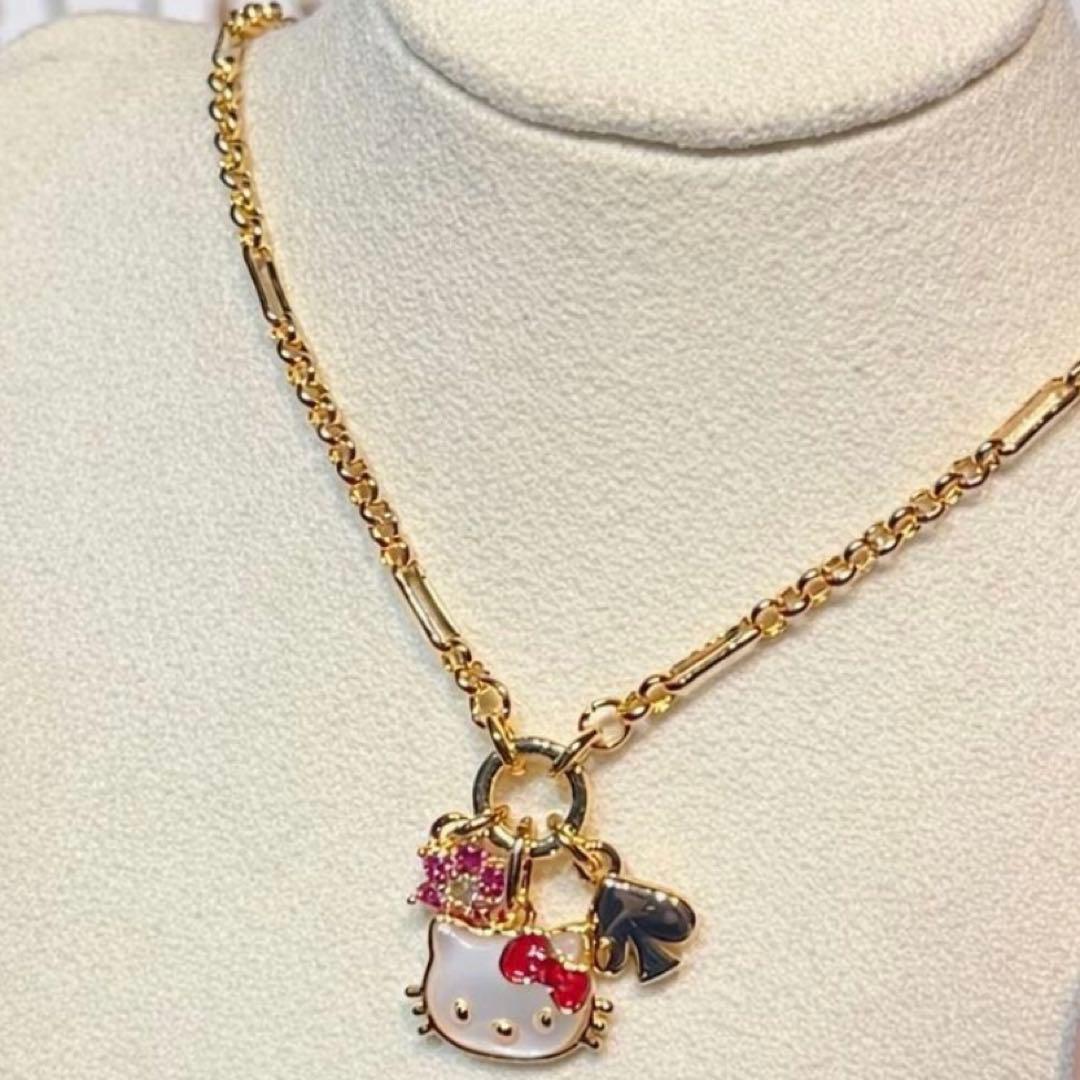 未使用に近い♡HELLO KITTY × kate spadeチャームペンダント