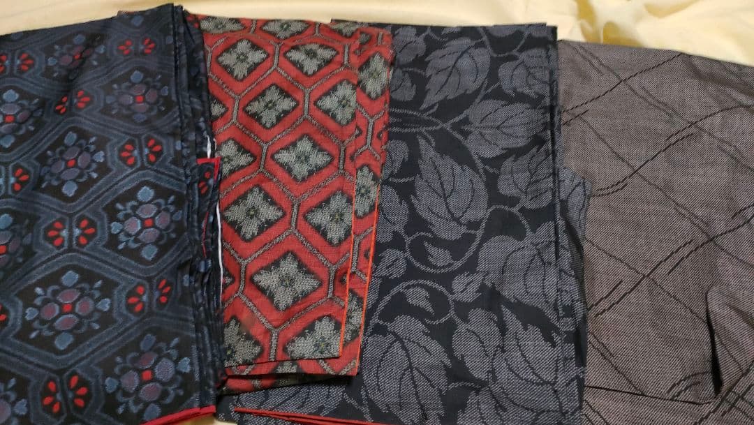 パ◯◯！Ｙ2087週末セール！大島紬4枚セット！