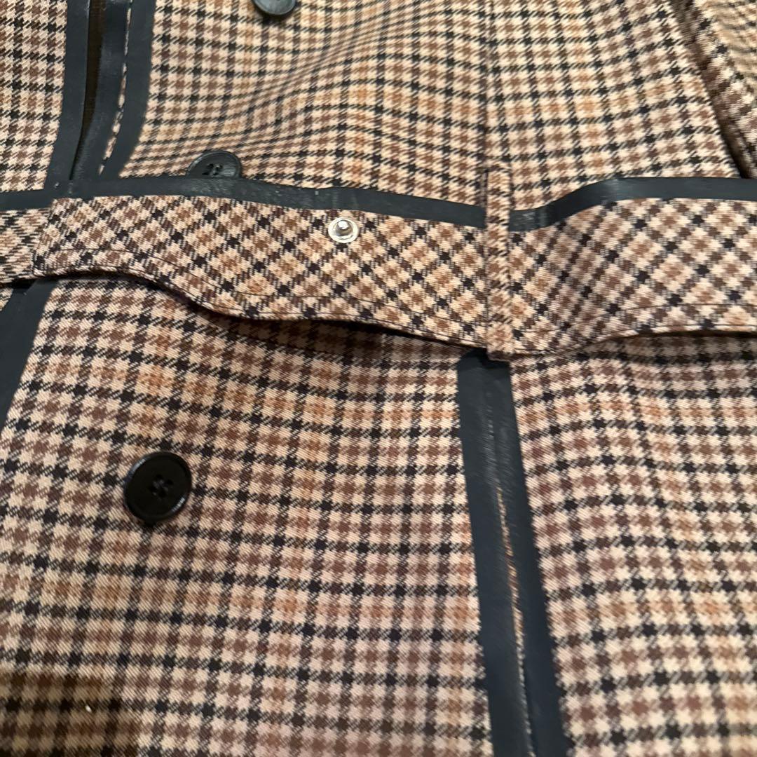 BALENCIAGA チェック柄トレンチコート