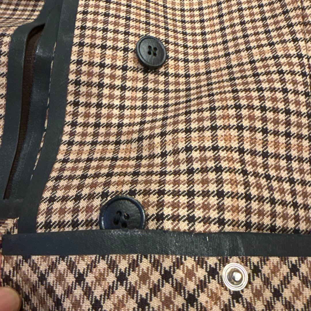 BALENCIAGA チェック柄トレンチコート