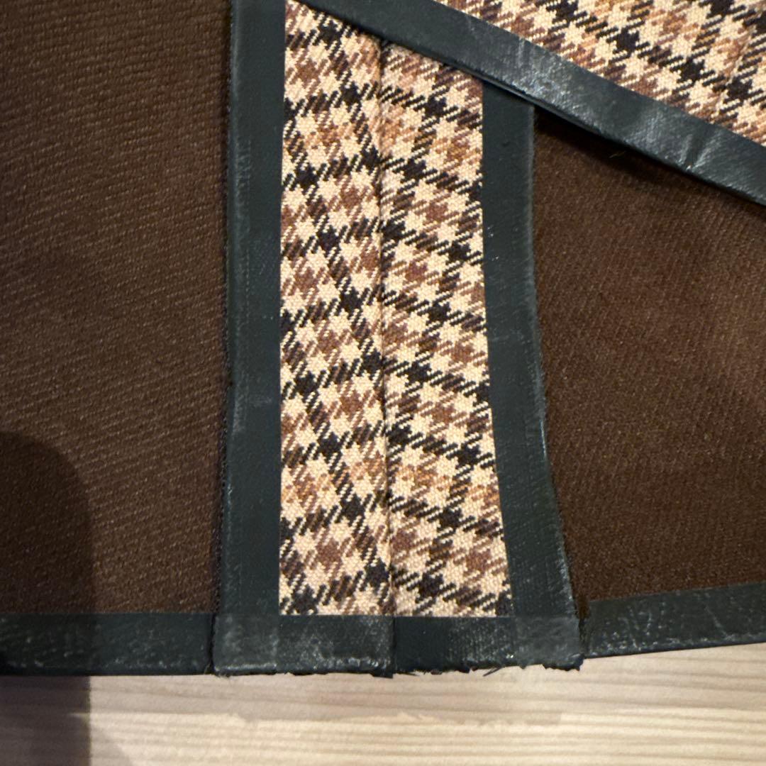 BALENCIAGA チェック柄トレンチコート