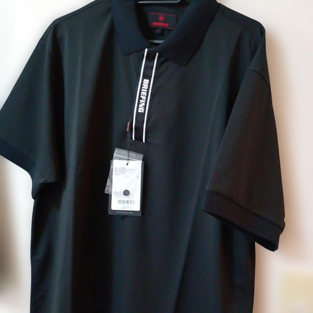 新品！BRIEFING ブラック ポロシャツ L
