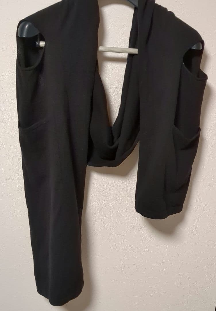 ロング ジレ 変形 ノースリーブ ウール ヨウジヤマモト FU-K85-578