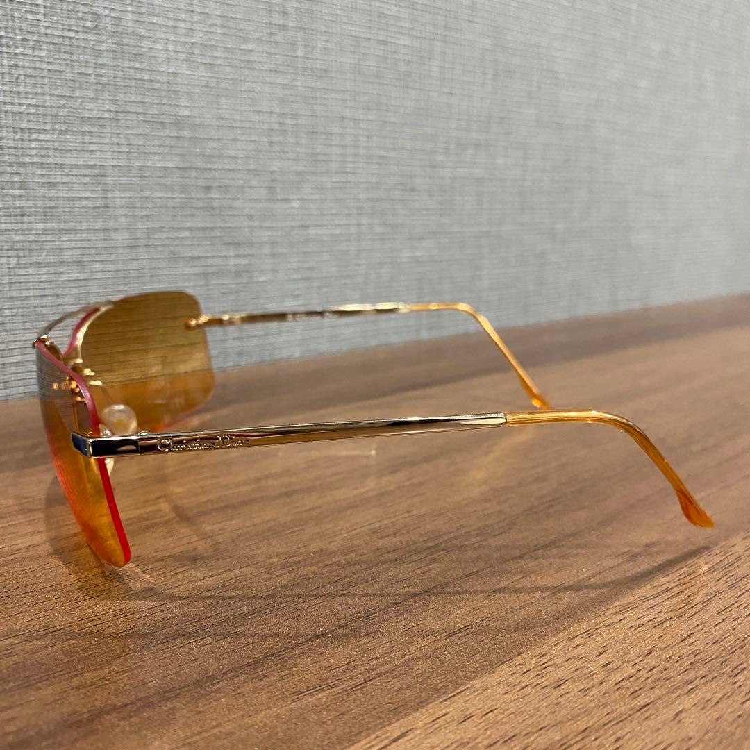 Christian Dior ゴールドシールドサングラス
