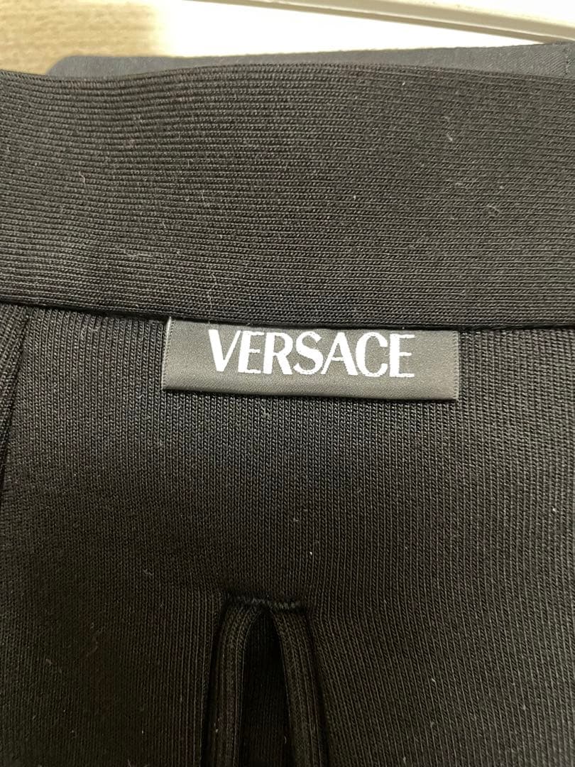 レーヨン  Gianni Versaceワイドパンツスペアボタン付き