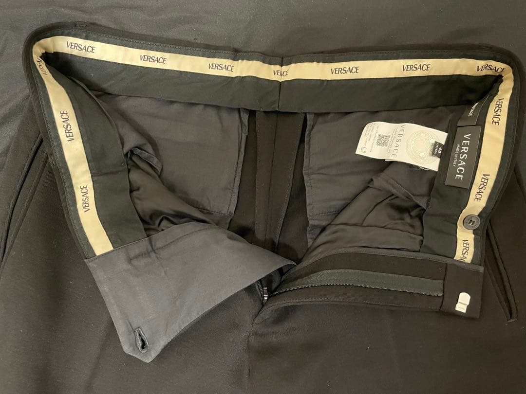 レーヨン  Gianni Versaceワイドパンツスペアボタン付き