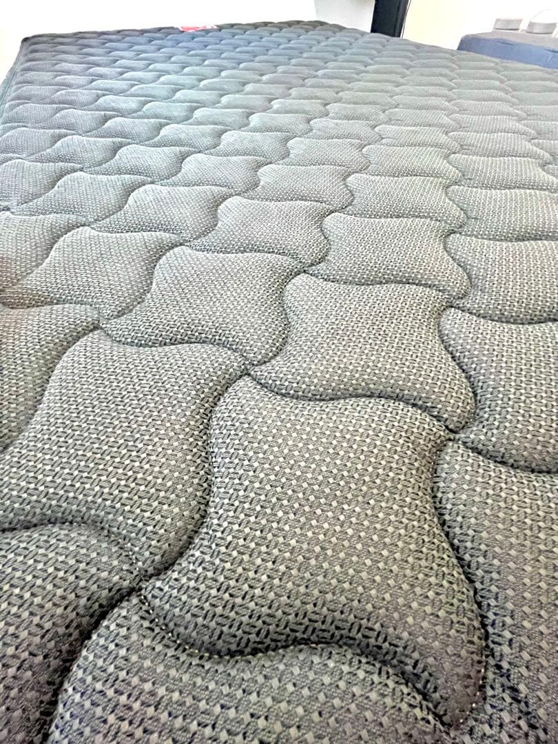 リンダ セミダブル ボックスシーツ付き ネイビー 直接引き取り可