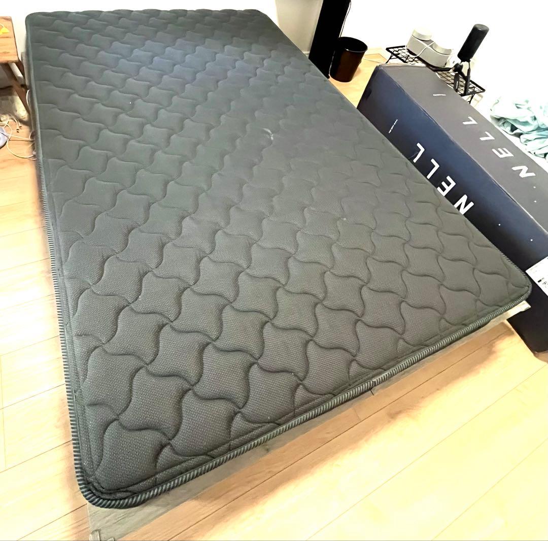 リンダ セミダブル ボックスシーツ付き ネイビー 直接引き取り可