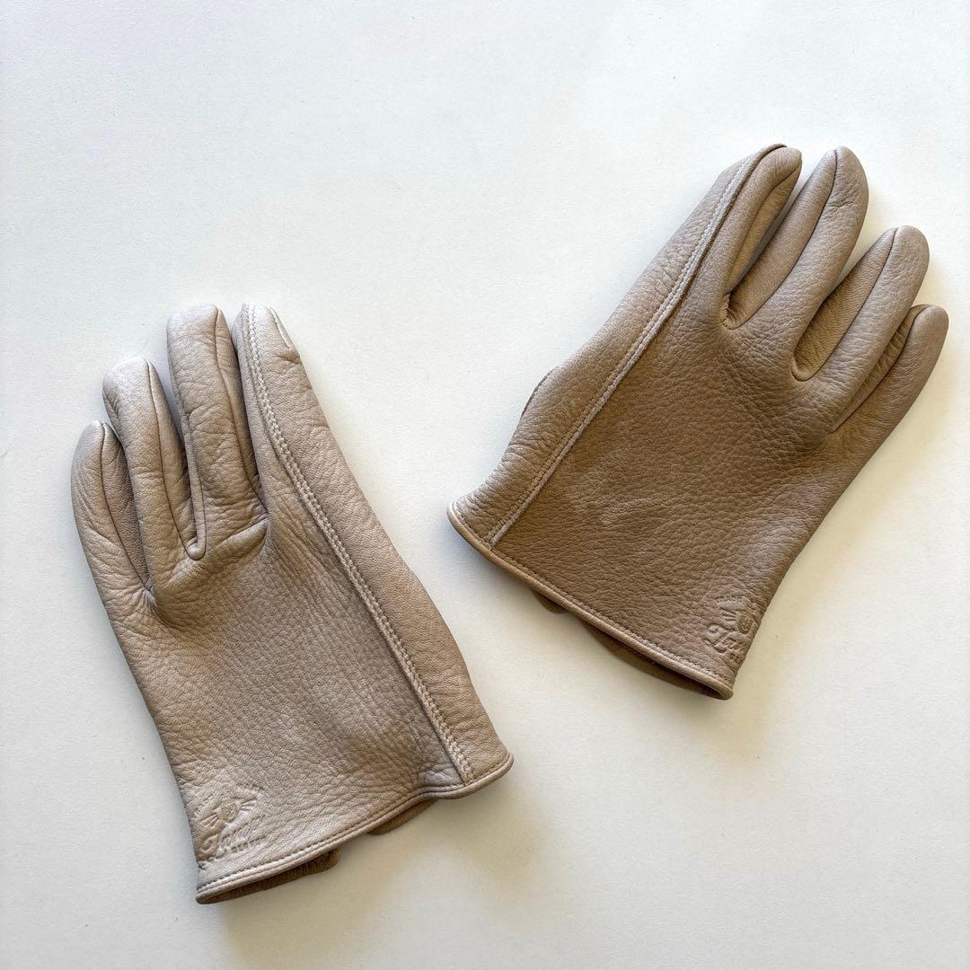 【Lamp gloves/ランプグローブス】glove Mid- GREIGE