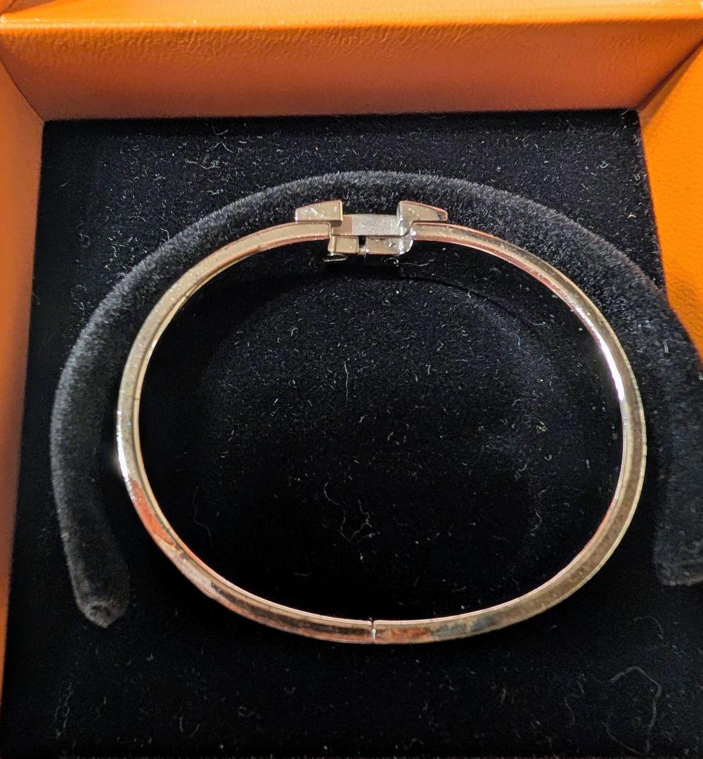 HERMES バングル　ホワイト