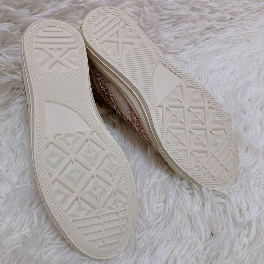 【希少】ピンクハウス フリルハイカットスニーカー ピンク 23.5