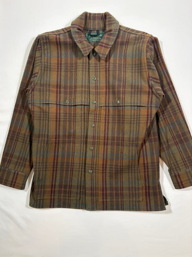 ヴィンテージ フィルソン ストライプ柄 ウールコート