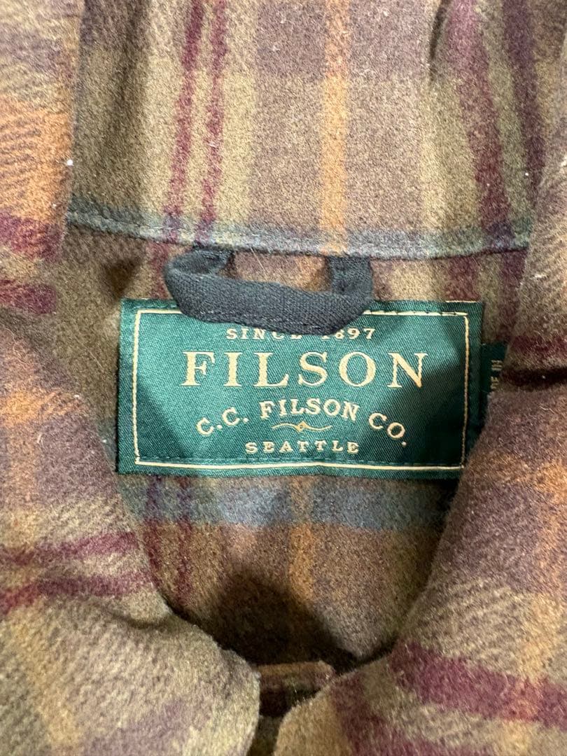 ヴィンテージ フィルソン ストライプ柄 ウールコート