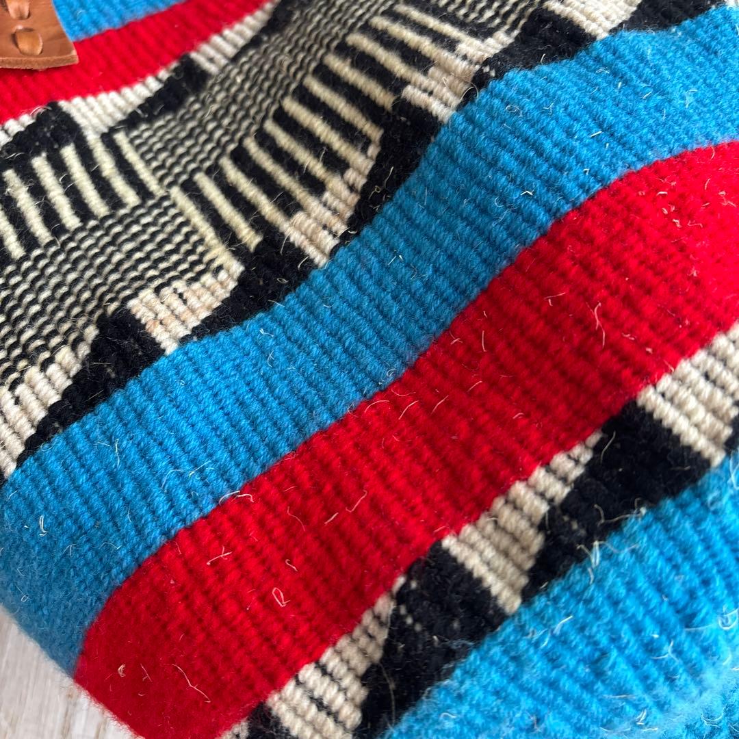 Ruise B ケニア　オリジナルバッグ幾何学模様　チャック付きサイザルバッグ