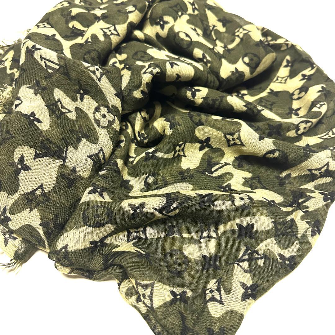【超希少】Louis Vuitton ルイヴィトン 村上隆 スカーフ カモフラ