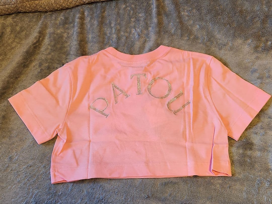 Patou オーガニックコットン クロップドTシャツ ♡ピンク