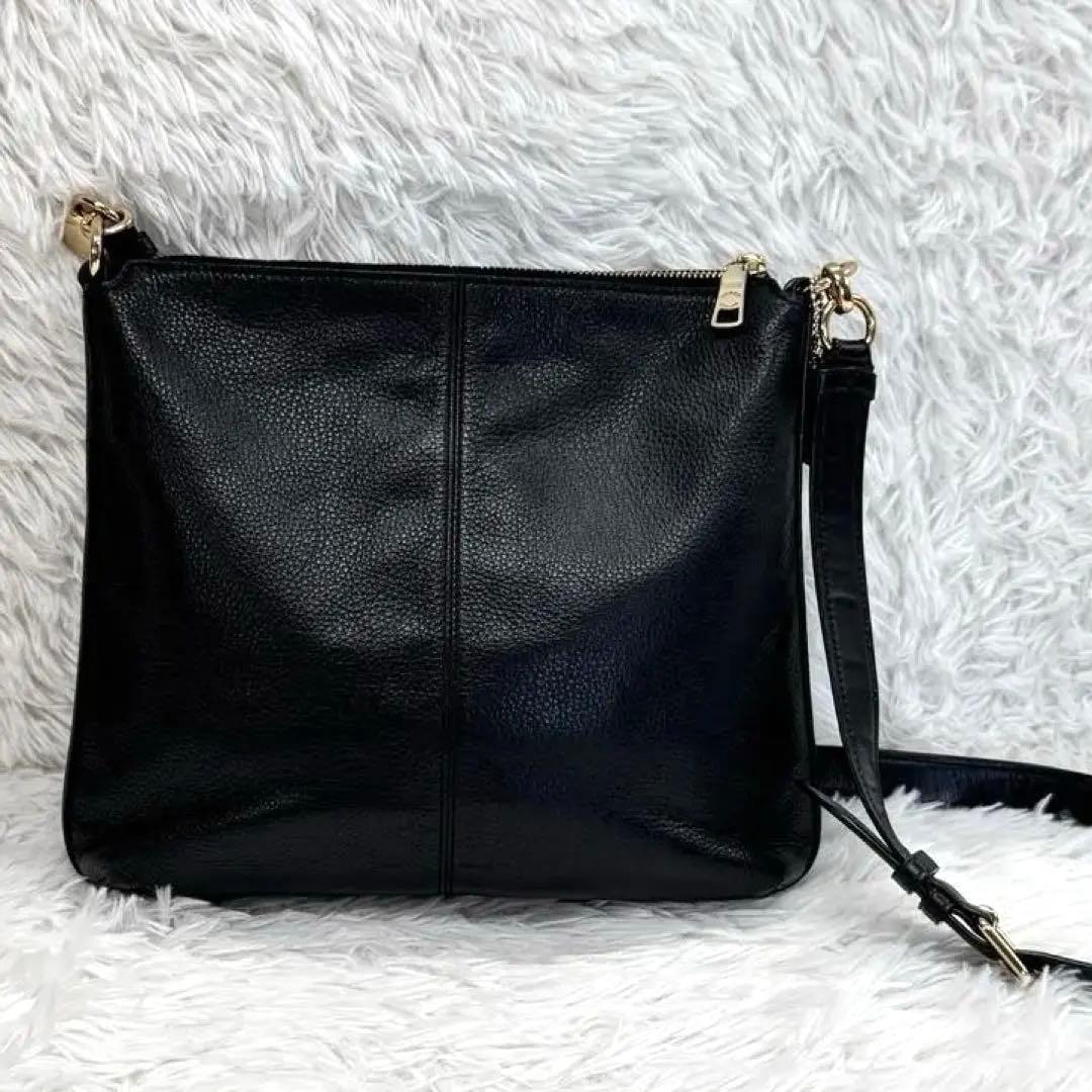 【美品】　コーチ F34823 バッグ ショルダーバッグ 黒 coach 肩掛け