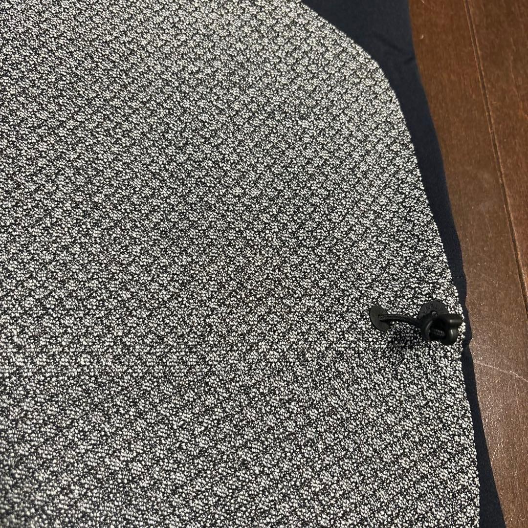 パーリーゲイツダイヤニットジャガードグレー×濃紺色ジャケットサイズ1