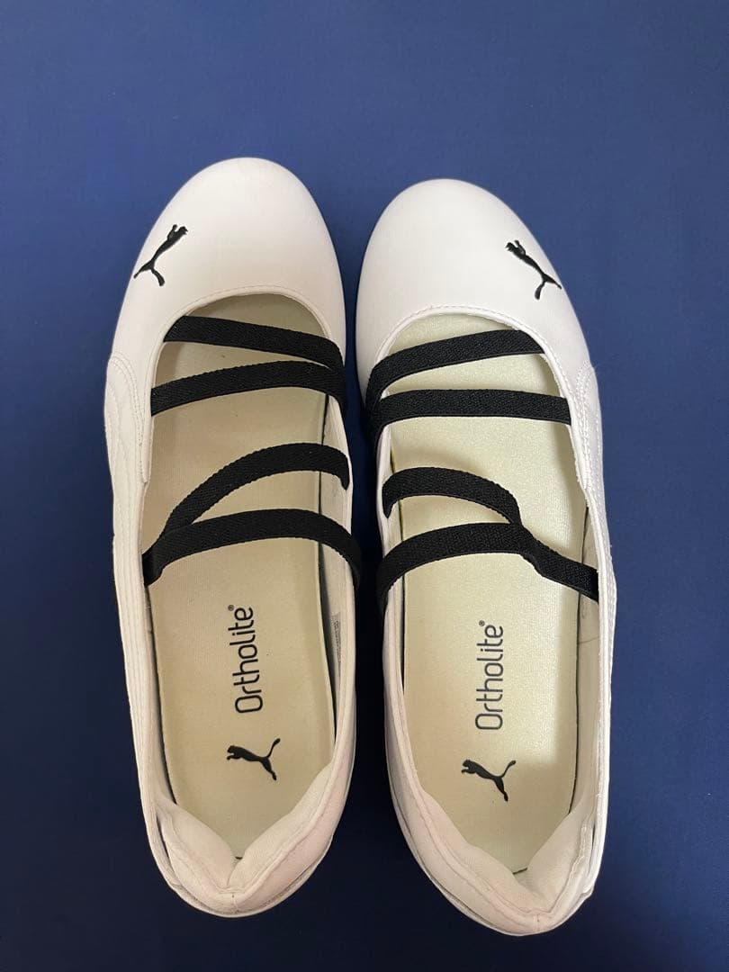 花粉症さま　Puma バレエ　フラットシューズ ホワイト