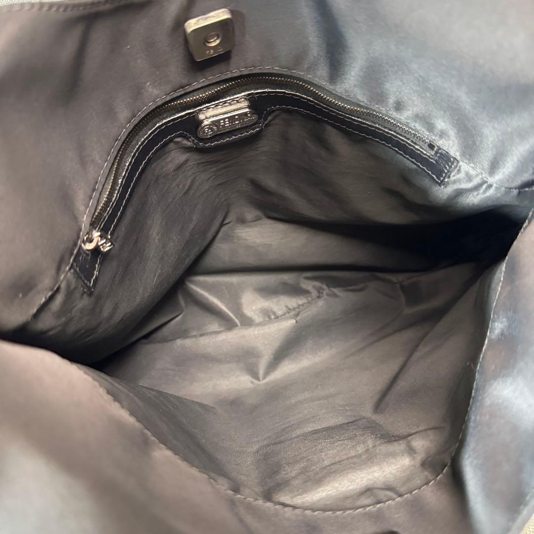 FENDI フェンディ FFロゴ ナイロン ホーボーバッグ