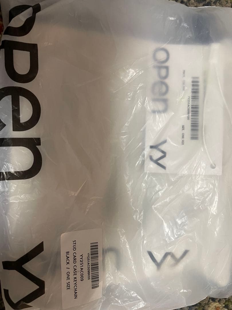 新品未使用OPEN YY stud card case keychain