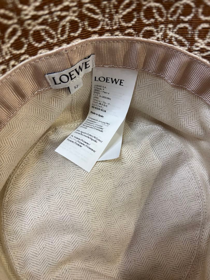 本日限定値下げ　LOEWE バケットハット ブラウン