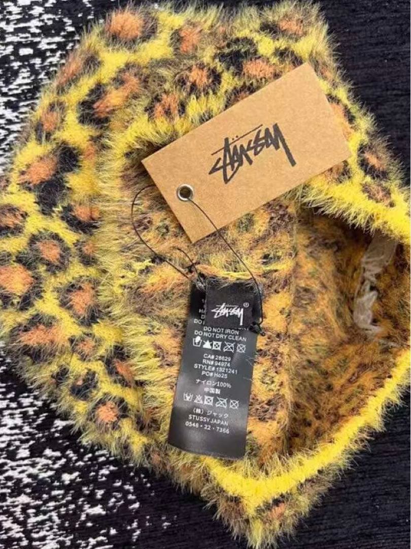 STUSSY ヒョウ柄 ニット帽 人気