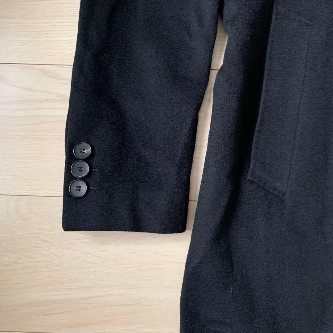 美品　HUGO BOSS チェスターコート　カシミヤ　ブラック　50